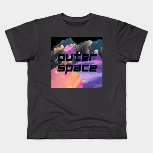 Outer Space! Deep reaches adventures! Apply now! Kids T-Shirt